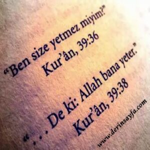 ben size yetmezmiyim deki allah bana yeter