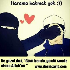 Ne güzel duâ,

"Gözü bende, gönlü sende olsun Allah'ım."