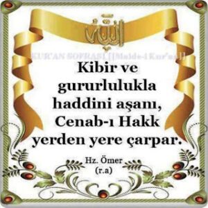 Kibir ve gururlukla haddini aşanı, Cenab