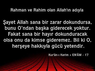 Şayet Allah sana bir zarar dokundursa,bunu O’ndan başka giderecek yoktur