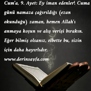 Cuma Süresi 9. Ayet – Hayırlı Cumalar