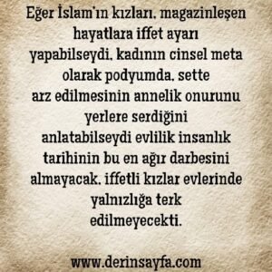 Müslüman bir babadan kızına.. İhsan Şenocak