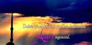 Duasız yüreklerden, yüreksiz dualardan ALLAH’a sığınırız.  Mehmet Deveci