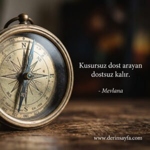 Kusursuz dost arayan dostsuz kalır