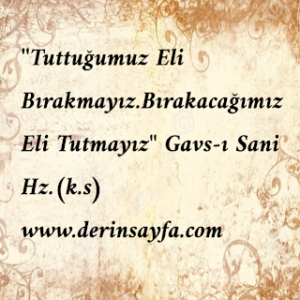 ”Tuttuğumuz Eli Bırakmayız.Bırakacağımız Eli Tutmayız”  Gavs