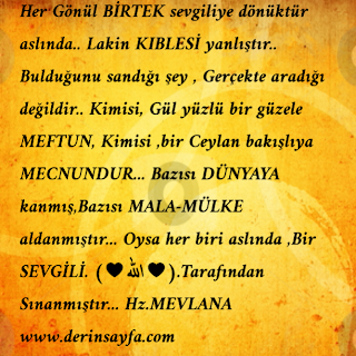 Her Gönül BİRTEK sevgiliye dönüktür aslında