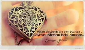 Müsait olduğunda ara beni duâ duâ ,
Gayrısını istemem. . . Sümeyye Yurtsever